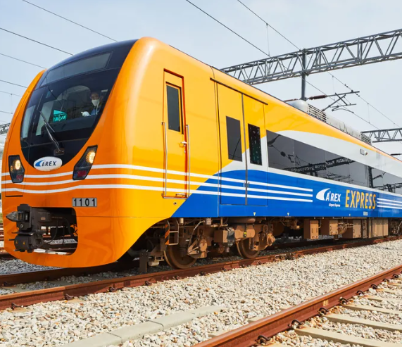 Express Train of Airport Railroad in Seoul